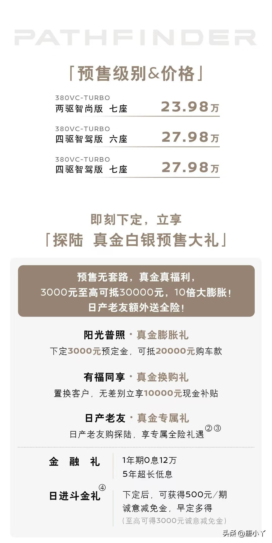 價(jià)格提前泄露 東風(fēng)日產(chǎn)探陸PATHFINDER連夜開啟預(yù)售
