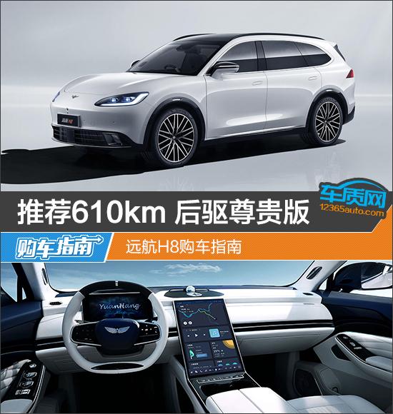 推荐610km 后驱尊贵版 远航H8购车指南