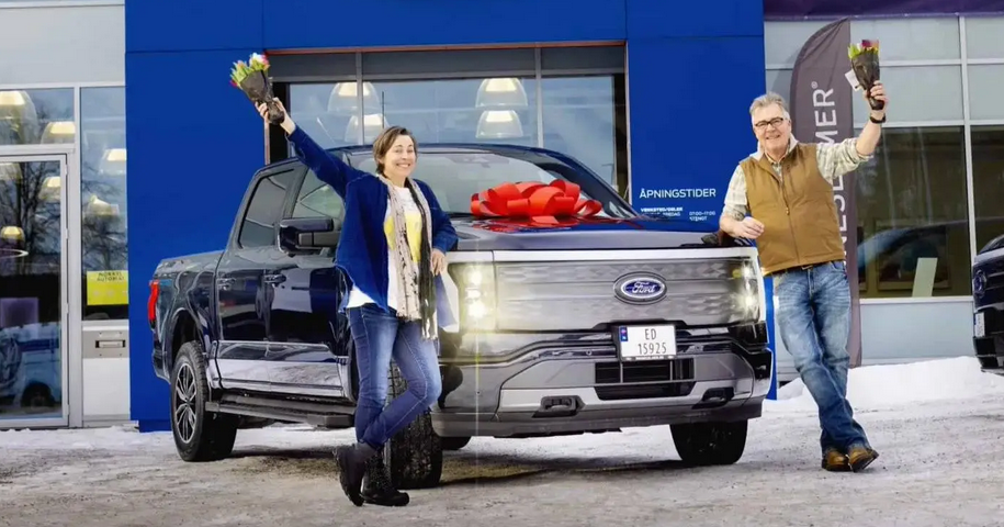 福特F-150 Lightning純電動皮卡正式登陸挪威