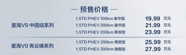 “9系天团”再增大将 东风风行星海V9预售、限量版17.99万元