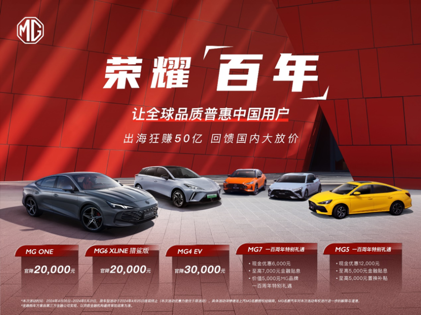 北京車展MG“榮耀百年”回饋活動，全球百年慶典系列活動正式啟動