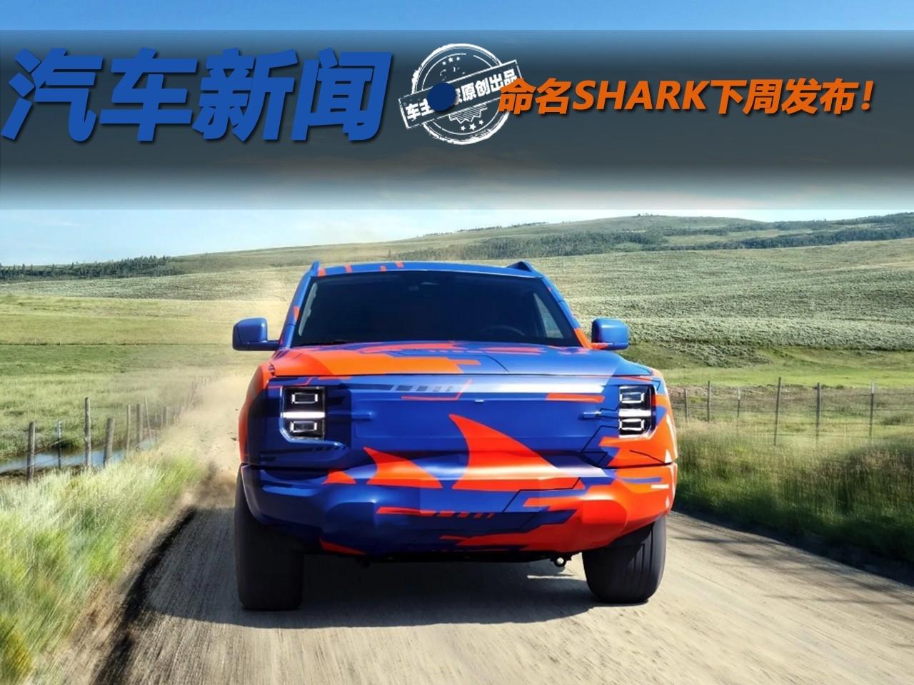 命名SHARK下周发布！比亚迪的皮卡能冲击到长城炮吗