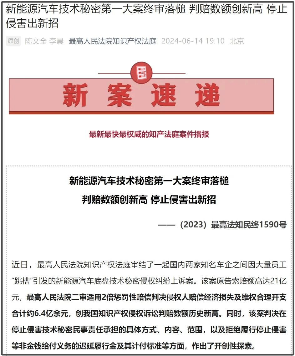 吉利诉威马侵害商业秘密案终落槌！吉利胜诉，获赔6.4亿元！