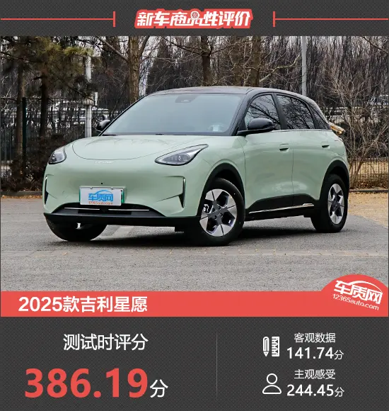 2025款吉利星愿新車商品性評(píng)價(jià)