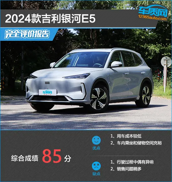 2024款吉利银河E5完全评价报告