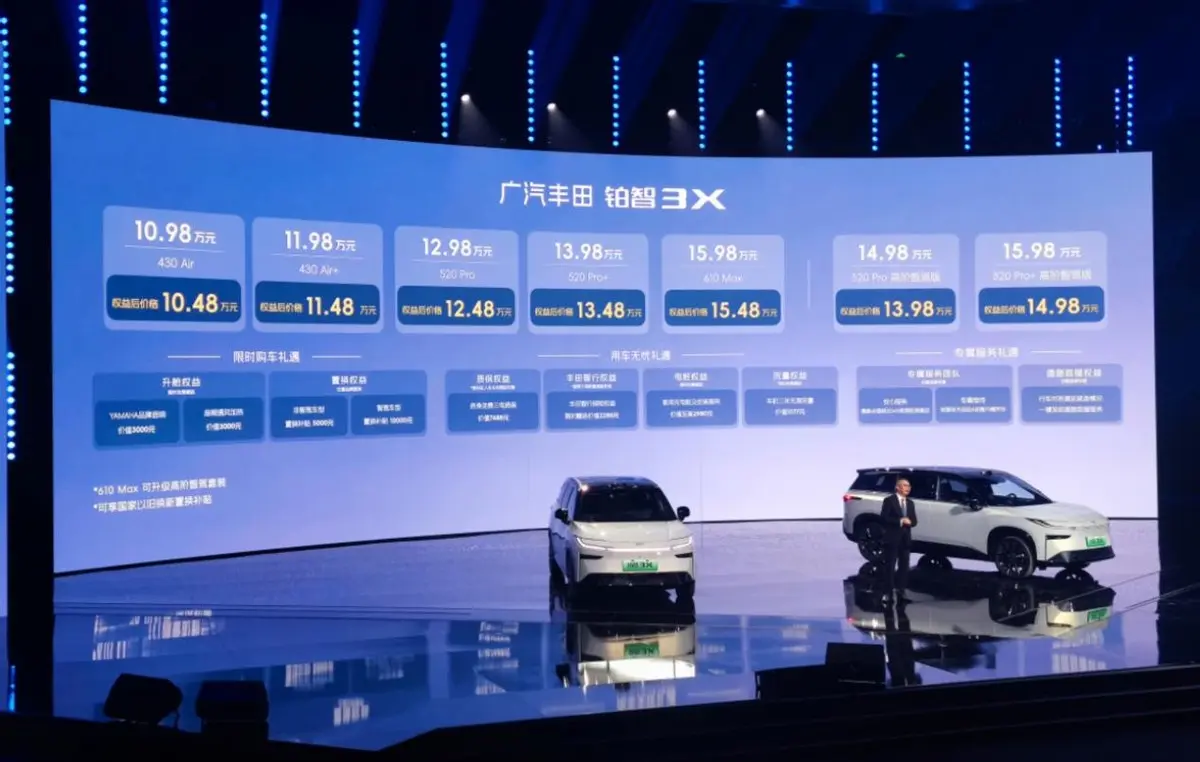 全球第一拼了！丰田纯电紧凑型SUV 10.98万起售，硬刚自主新能源