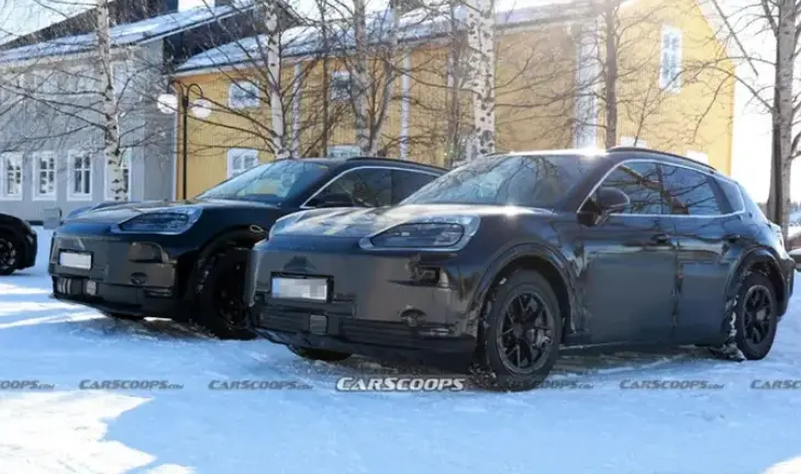保時(shí)捷Cayenne Electric電動SUV原型車在瑞典測試