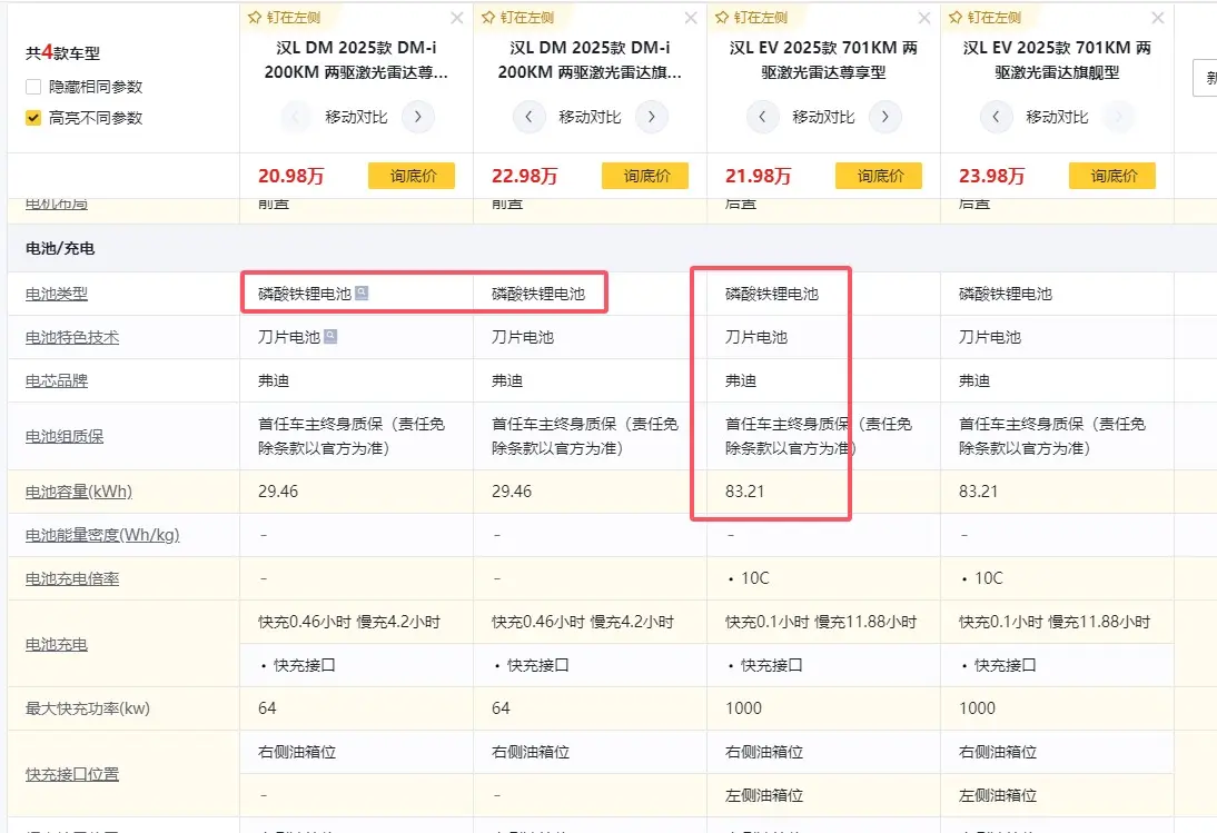為什么比亞迪漢L用的是磷酸鐵鋰電池,而不是三元鋰?