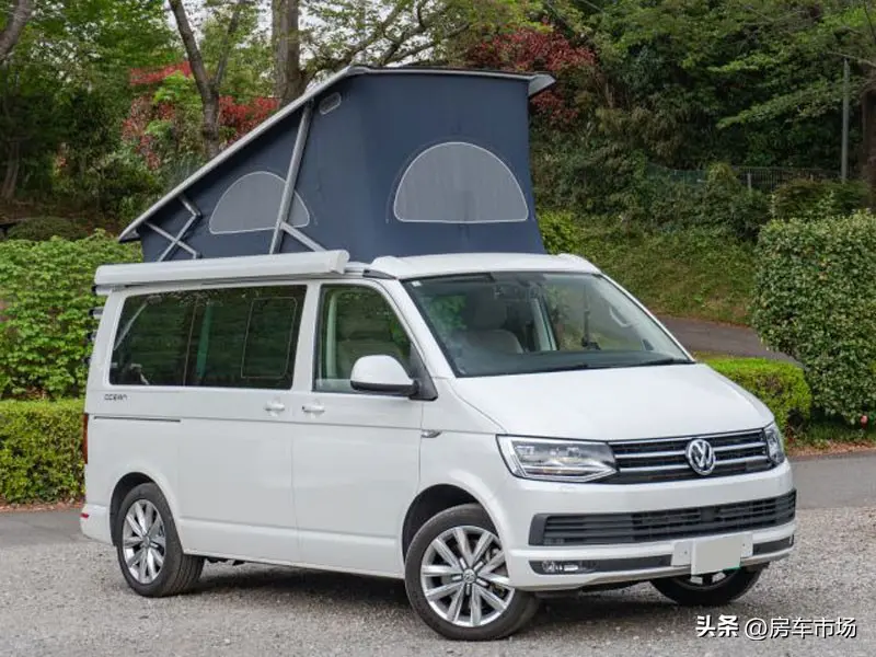 大眾T6升頂房車，底盤來自邁特威MPV，2.0T動力，兩張床位睡4人