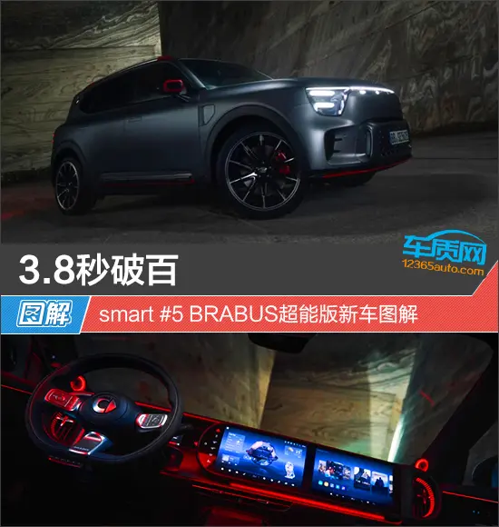 3.8秒破百 smart #5 BRABUS超能版新车图解