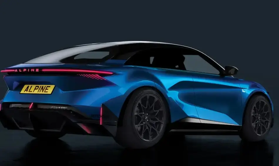 Alpine A310車尾預(yù)告圖發(fā)布，輪邊電機(jī)技術(shù)賦能未來高性能電動轎車