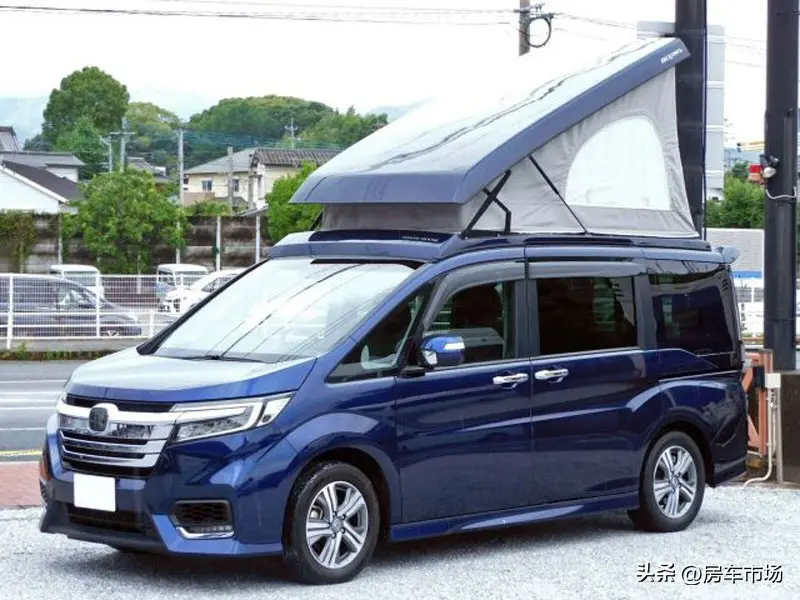 本田混動版升頂旅行車，小型MPV車身，省油經(jīng)濟(jì)，戶外露營4人休息