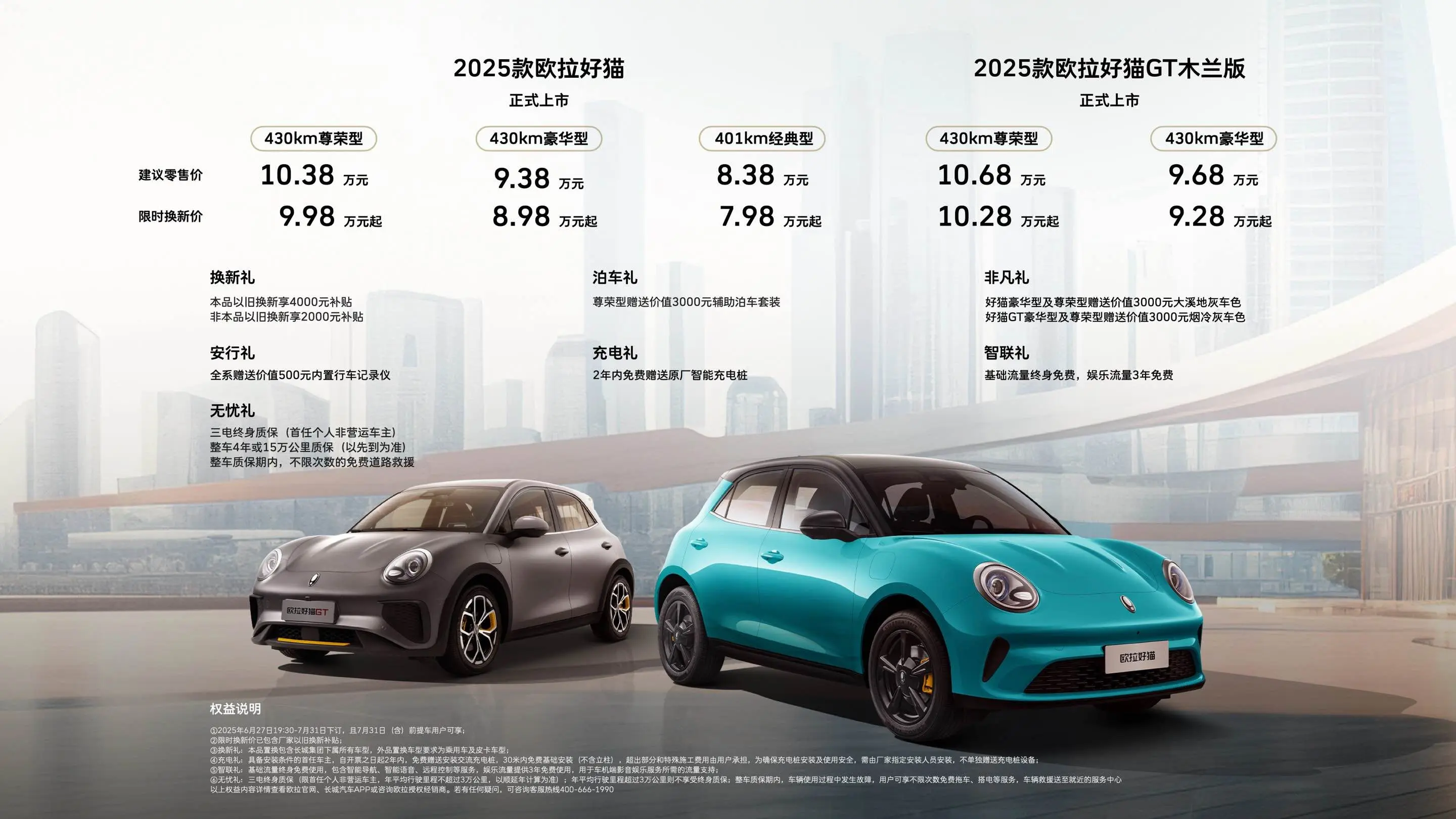 2025款歐拉好貓限時換新價7.98萬 A0級市場迎來好貓星愿海豚三國殺