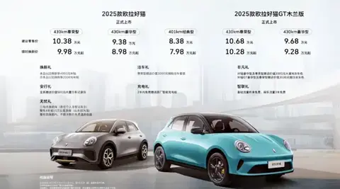 限時7.98萬起售:2025款歐拉好貓上市,價格妥協,產品力如何?