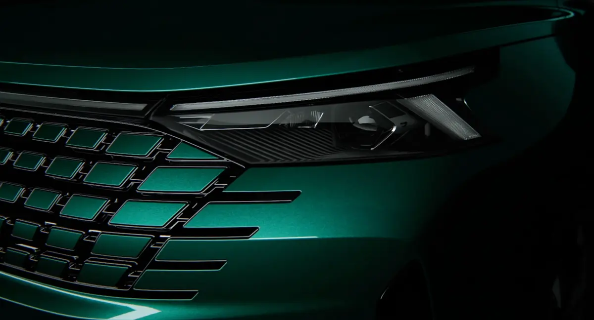 定位中型SUV 搭載1.4T發動機 捷達VS8官方預告圖發布
