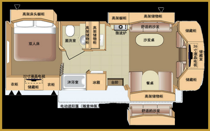 福特e450休闲旅途房车畅游五湖四海7