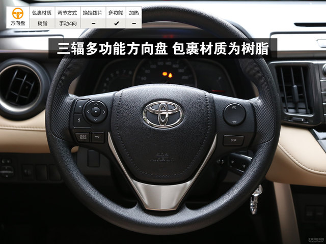 2015款丰田rav4方向盘怎么调节