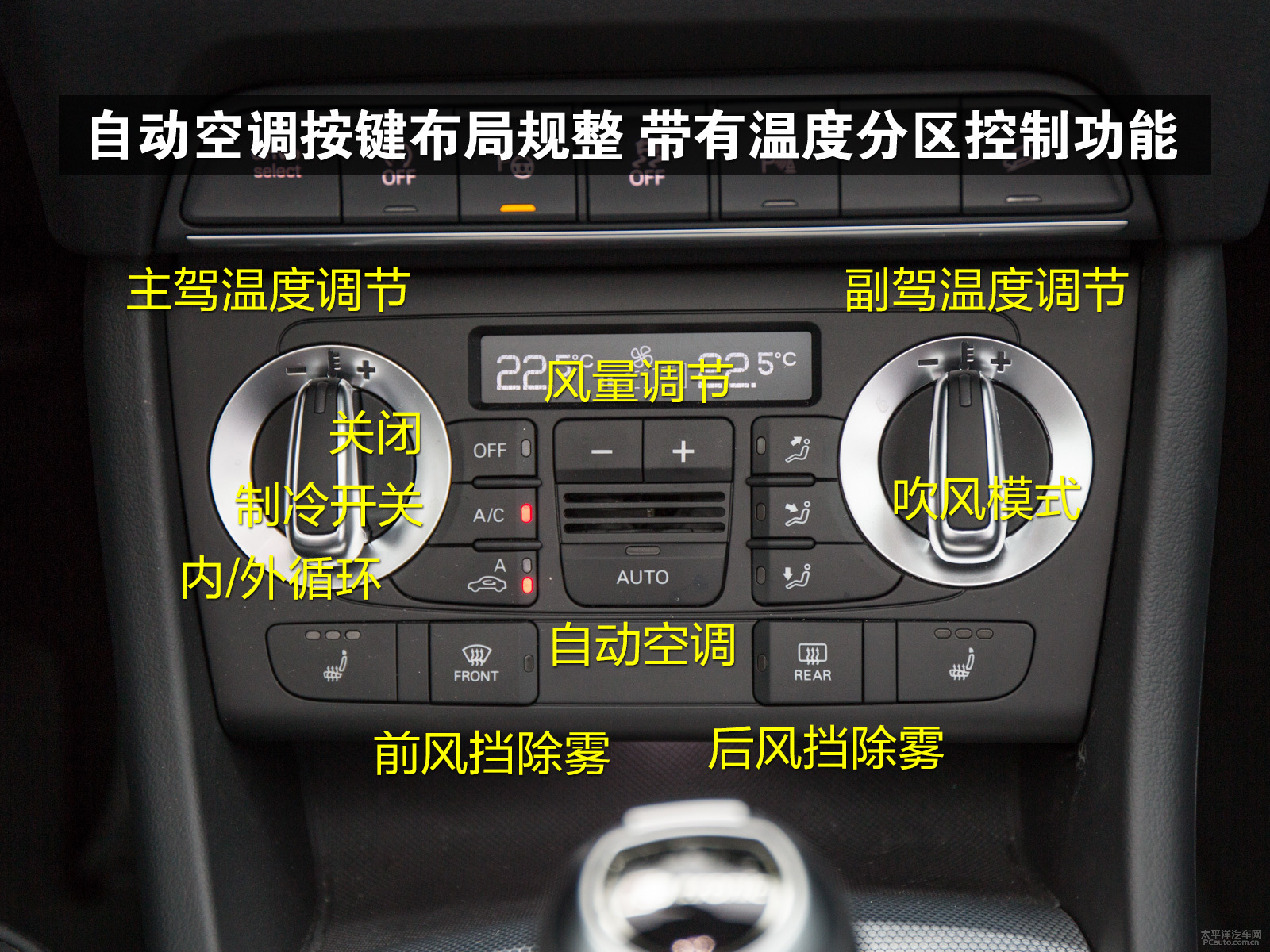 奥迪q3中控区-2015款 35 tfsi quattro豪华型前排详解「图」-太平洋