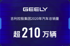 吉利控股集团2020年汽车总销量超210万