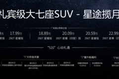 大七座礼宾级SUV星途揽月引力上市