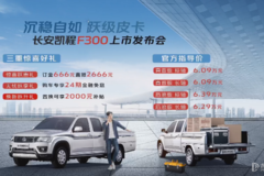 长安凯程F300上市 官方售价6.09-6.39万