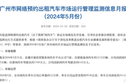 全月無休干足30日，但廣州網約車收入刷了“新低”