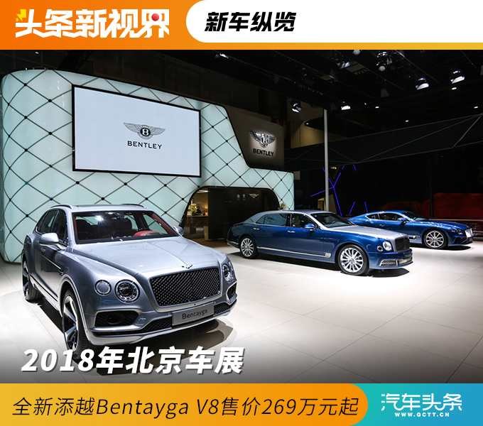 2018年北京车展 全新添越Bentayga V8售价269