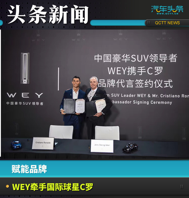 賦能品牌，WEY牽手國際球星C羅