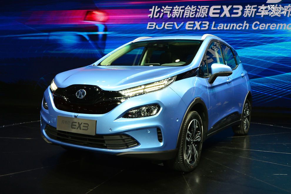工況續(xù)航超500公里 北汽純電動EX3上海車展上市