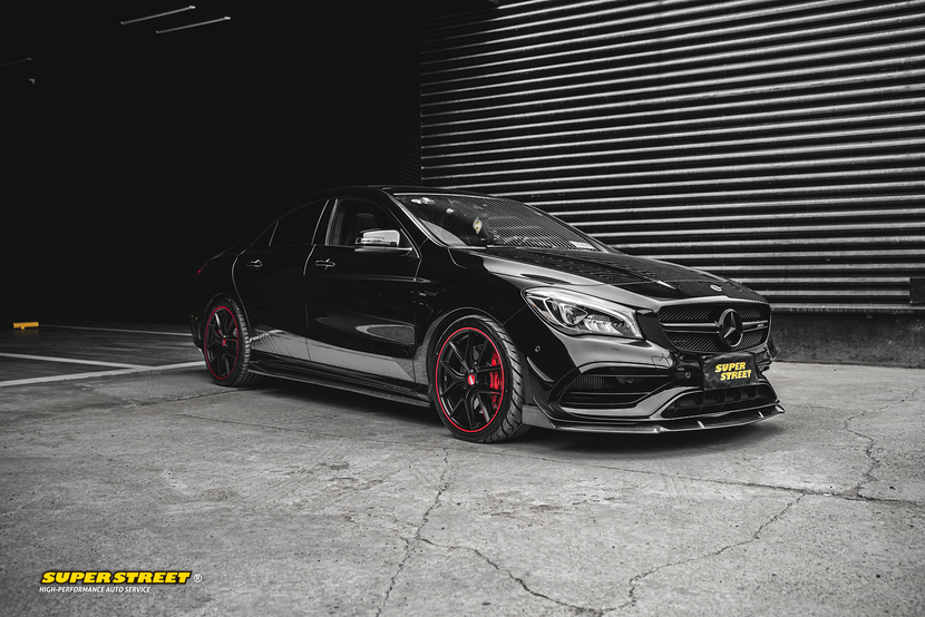 奔驰amg cla45改装federal飞德勒半热熔轮胎
