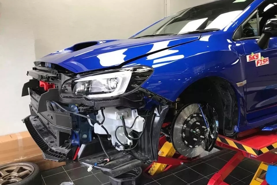 斯巴魯WRX STI改裝Alcon RC6剎車(chē)套件