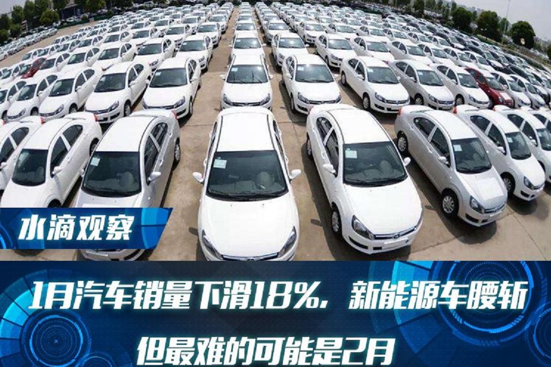 1月汽車銷量下滑18%，新能源車腰斬，但最難的可能是2月