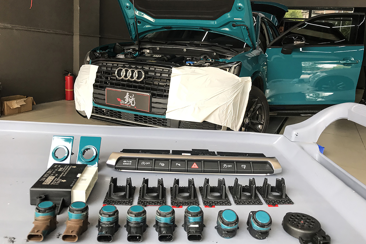 東莞奧迪Q2L升級改裝原廠自動泊車系統(tǒng)