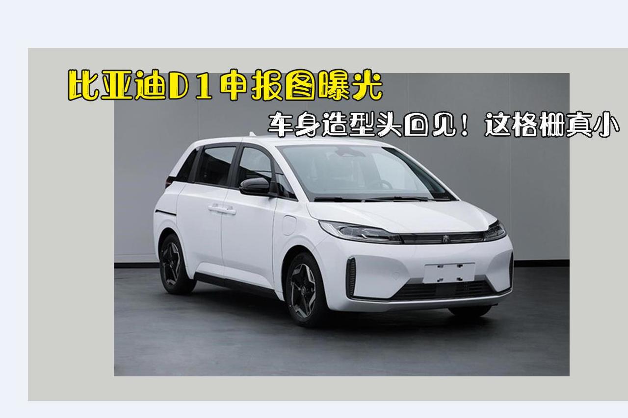車身造型頭回見！比亞迪D1申報圖曝光，這格柵真小