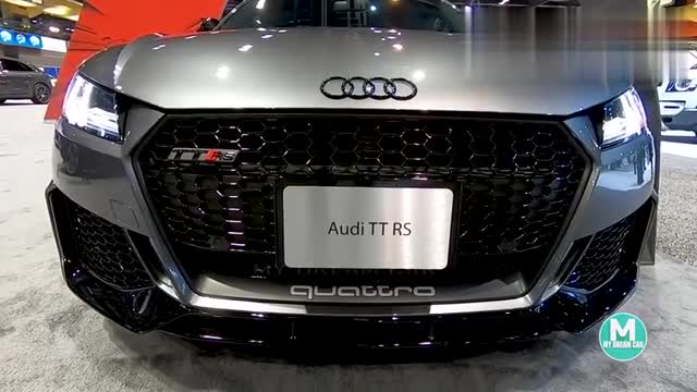 新車展示,實(shí)拍2020款奧迪TTRS版,這外形真不賴！