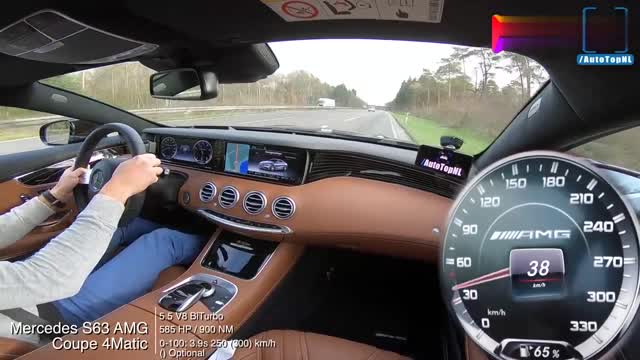 實(shí)拍奔馳S63 AMG Coupe飚到309kmh的瞬間，車(chē)身還很穩(wěn)不怎么飄！
