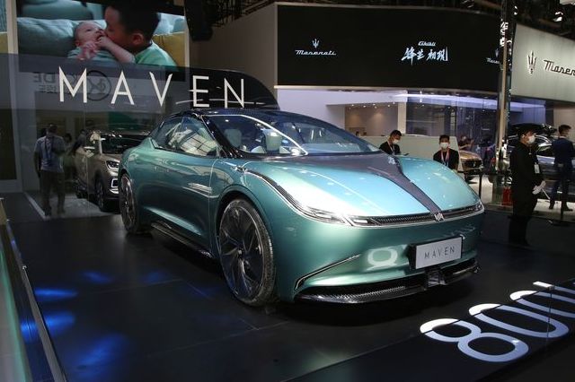威马概念轿车Maven亮相北京 或于明年量产
