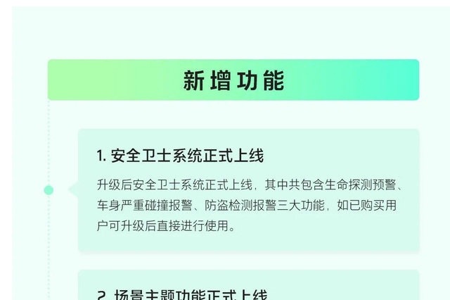 廣汽蔚來今日OTA升級