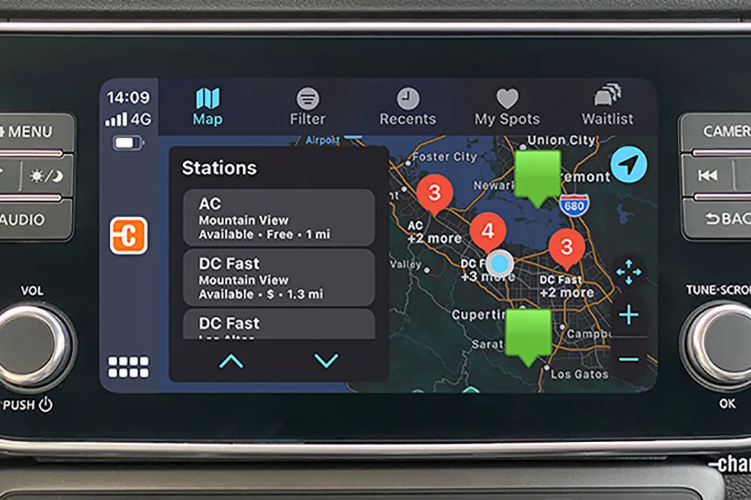苹果CarPlay将用于查看充电站情况