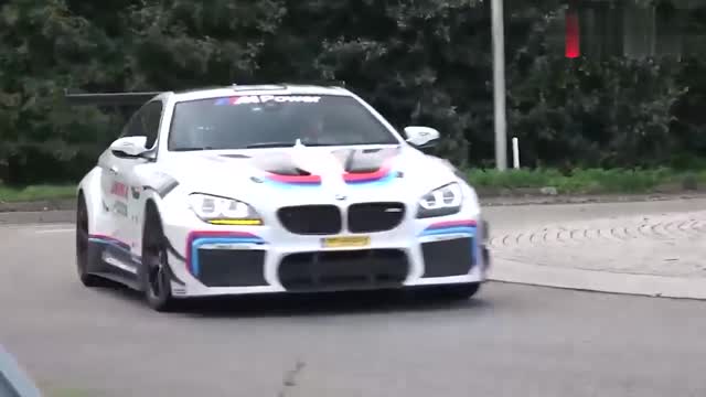 高清鑒賞寶馬M6 GT3，有800匹馬力，這尾翼真大