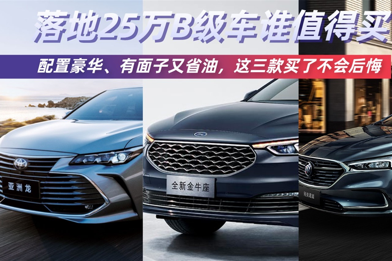 落地25萬B級車，配置豪華、有面子又省油，這三款買了不會后悔