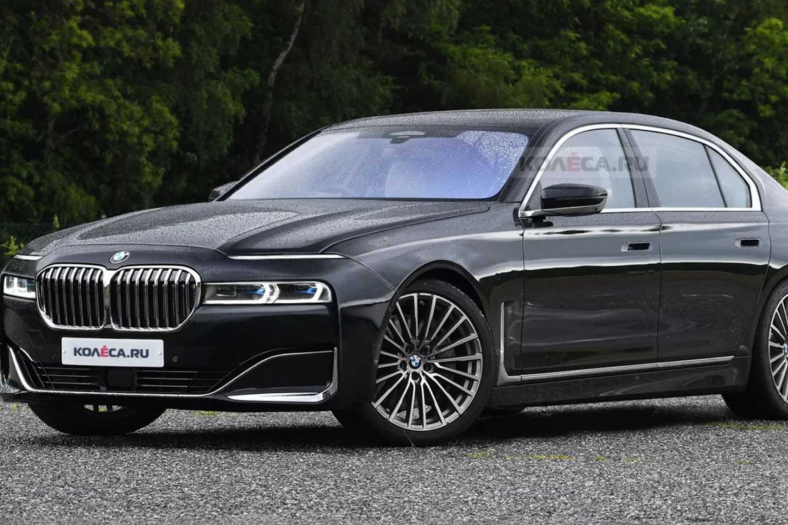 分體大燈，最新一代BMW 7系的渲染圖曝光