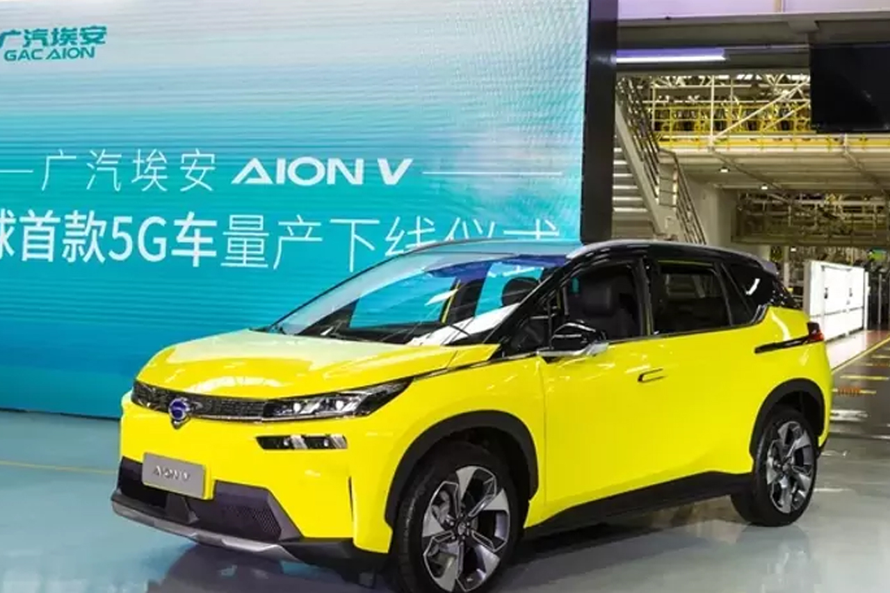 首款量產(chǎn)5G車型，廣汽埃安AION V量產(chǎn)下線