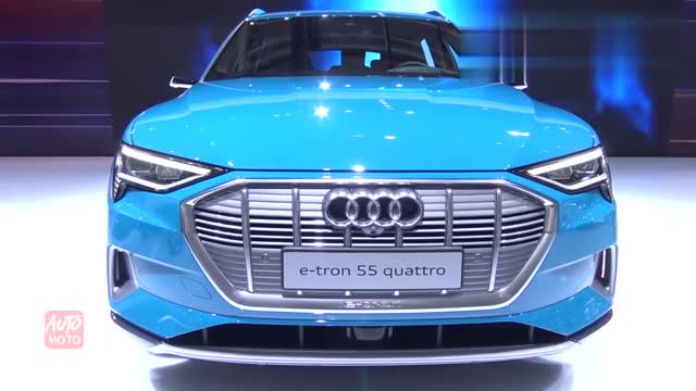車展實拍奧迪e-Tron豪華越野車,打開車門就喜歡上這臺車