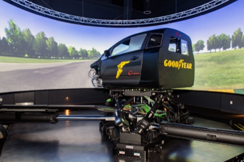 固特异再度装配动态驾驶模拟器 引领虚拟轮胎开发技术发展方向