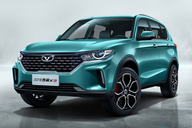 新款1.5T凱翼X3車型正式上市 推兩款車型