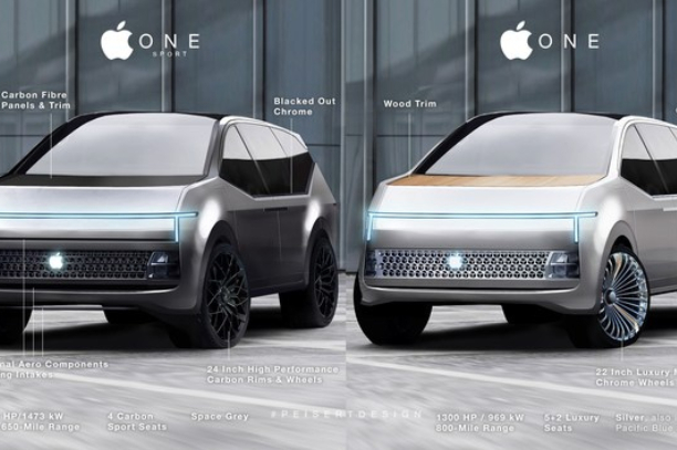 采用SUV車(chē)身造型命名Apple One 蘋(píng)果汽車(chē)遐想圖曝光