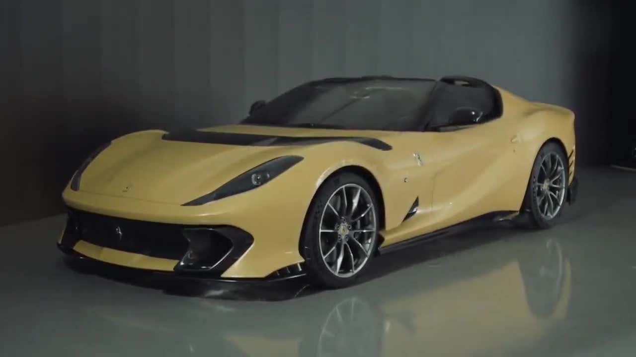 法拉利812 Competizione A敞篷版內(nèi)外及空力細節(jié)