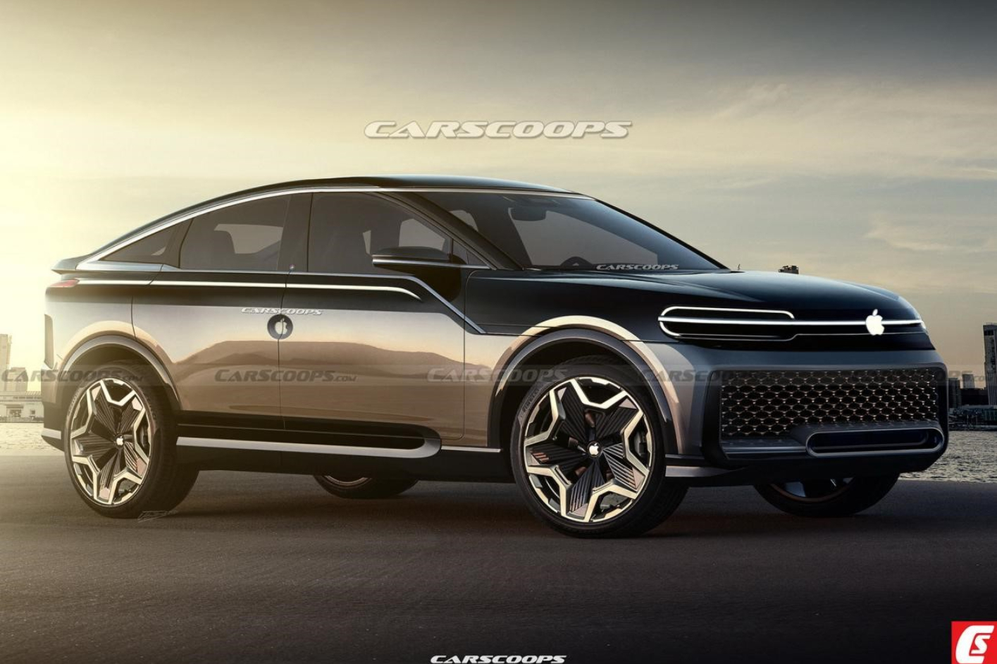 蘋果汽車渲染圖曝光 外觀科技感十足/競爭特斯拉Model X