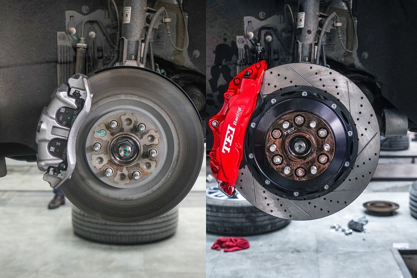 凯迪拉克xt6升级tei racing前6后s40刹车卡钳套